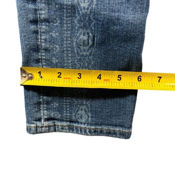 Mavi Jeans Co. Womens Size 30 Distressed Straight Bohemian Tribal Print Denim - Picture 16 of 16